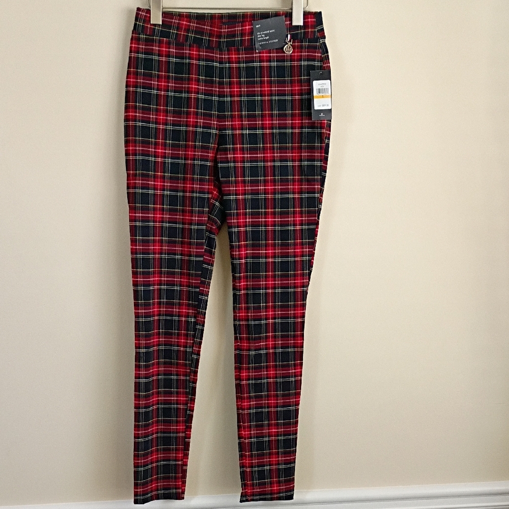 Tommy Hilfiger Plaid Slim Leg Pants Size Small